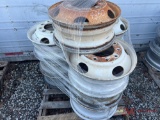(10) STEEL TRUCK WHEELS