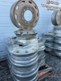 (11) ALUMINUM TRUCK WHEELS