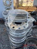 (10) ALUMINUM TRUCK WHEELS