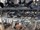 CONTENTS OF 3 SHELVES: VARIOUS TRUCK MIRRORS