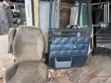CONTENTS OF TRAILER: (3) TRUCK SEATS, (17) VARIOUS TRUCK DOORS