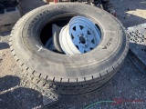(2) TRUCK TIRES AND WHEELS