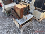 CONTENTS OF PALLET VARIOUS TRUCK PARTS BATTERY BOXES, TANK