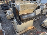 CONTENTS OF PALLET VARIOUS TRUCK PARTS, BATTERY BOXES, AIR TANKS