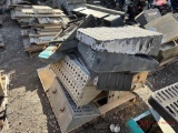 CONTENTS OF PALLET VARIOUS TRUCK PARTS, BATTERY BOX, STEPS
