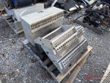 CONTENTS OF PALLET VARIOUS TRUCK PARTS, ALUMINUM STEPS, BATTERY BOXES, AIR TANK