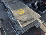 CONTENTS OF PALLET VARIOUS TRUCK PARTS, ALUMINUM PLATFORMS