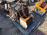CONTENTS OF PALLET VARIOUS TRUCK PARTS, WINCH, DEF TANK