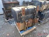 CONTENTS OF PALLET VARIOUS TRUCK PARTS, (2) FUEL TANKS