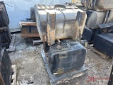 CONTENTS OF PALLET VARIOUS TRUCK PARTS, (2) FUEL TANKS