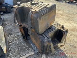 CONTENTS OF PALLET VARIOUS TRUCK PARTS, (3) FUEL TANKS