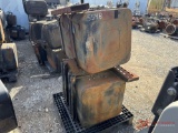 CONTENTS OF PALLET VARIOUS TRUCK PARTS, (2) FUEL TANKS