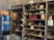 (3) HEAVY DUTY SHOP SHELVES & CONTENTS