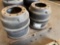 (4) FLEET RITE 10 LUG BRAKE DRUMS