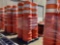 PALLET OF 4 STACKS OF (10) CONSTRUCTION BARRELS