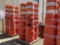 PALLET OF 4 STACKS OF (10) CONSTRUCTION BARRELS