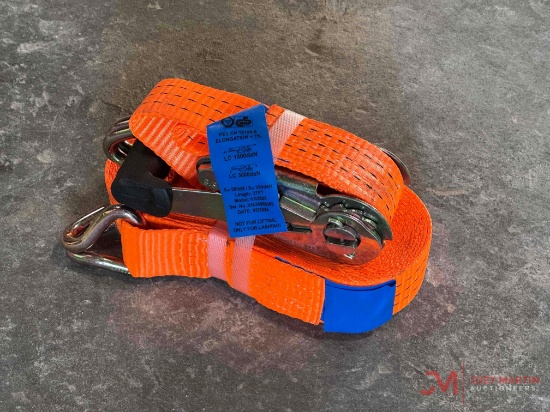 (NEW) 1.5" X 27' "J HOOK" RATCHET STRAP