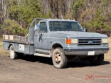 1990 FORD F-SUPERDUTY XL FLATBED TRUCK