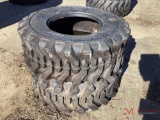 (2) (NEW) TITAN TRAC LOADER 14 X 17.5 TIRES, R-4 LUG PATTERN