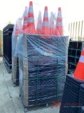 (250) (UNUSED) ORANGE SAFETY CONES