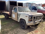 1986 FORD F-350 XL FLATBED TRUCK