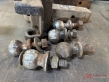 (2) RECEIVERS & (4) TRAILER BALLS