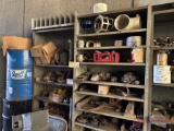 (3) HEAVY DUTY SHOP SHELVES & CONTENTS