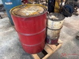 (3) DRUMS OF UNKNOWN GEAR OIL