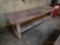 WOODEN SHOP TABLE, 2.5' X 8'