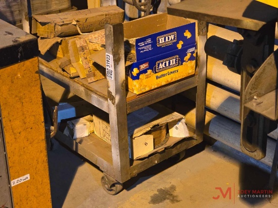 CART AND CONTENTS OF WELDING RODS AND WIRE