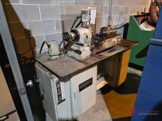 HARDINGE MULTI-SPEED LATHE W/COOLANT SYSTEM