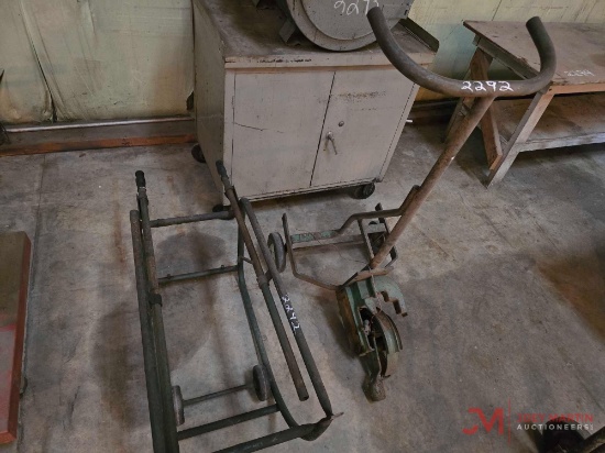 ROLLING PIPE BENDER & METAL SHOP CART