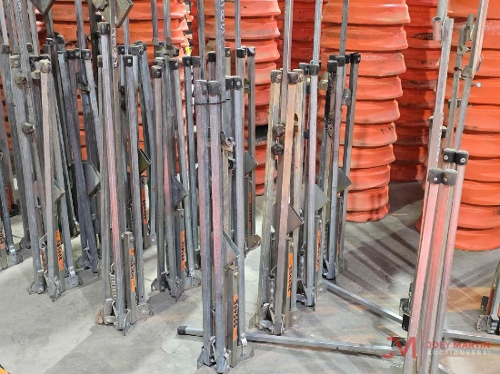 (4) CONSTRUCTION SIGN STANDS