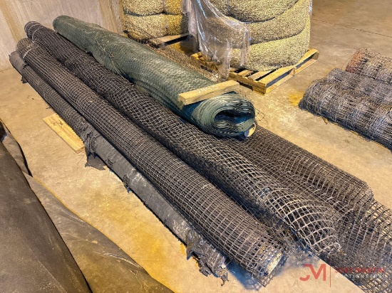NUMEROUS ROLLS OF MESH NETTING