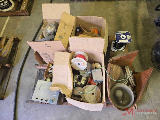 CONTENTS OF PALLET VARIOUS ELECTRICAL PARTS