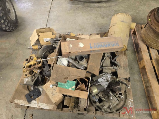 CONTENTS OF PALLET VARIOUS EQUIPMENT PARTS