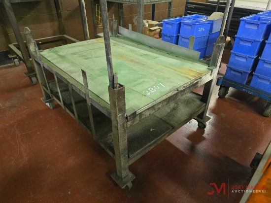 METAL ROLLING SHOP CART