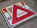 PALLET OF VARIOUS CONSTRUCTION SIGNS