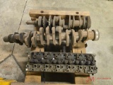 CONTENTS OF PALLET ENGINE HEAD, (2) CRANK SHAFTS