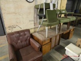 DESK AND (5) CHAIRS