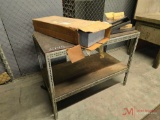 METAL SHOP WORK BENCH WITH CONTENTS