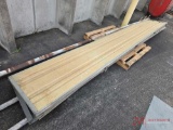 (3) GARAGE DOOR SECTIONS & (3) METAL PIPES