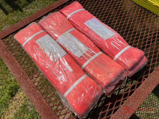 (3) POLYESTER WEB SLINGS