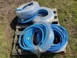 CONTENTS OF PALLET, (4) ROLLS OF NONMETALLIC TUBING