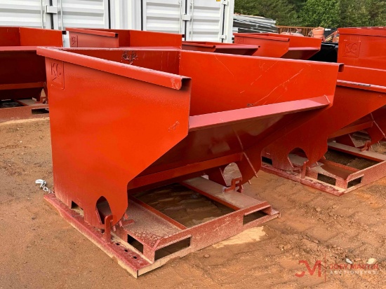 UNUSED 2YD SELF DUMPING HOPPER