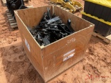 CONTENTS OF CRATE, NUMEROUS THUMB BACKING PLATES