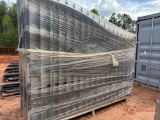 NEW 20' BI-PARTING IRON GATE, DEER SCENE