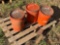 (3) BUCKETS OF NAILS, ROAD SIGN, ROLLING CART