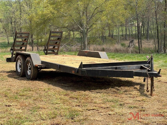 HOMEMADE 18' EQUIPMENT TRAILER