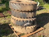 (4) USED 11.00-20 USED TIRES